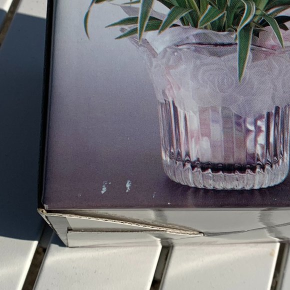 Vtg SOGA Crystal Glass Bowl Flower Pot Candle Holder - Picture 11 of 11